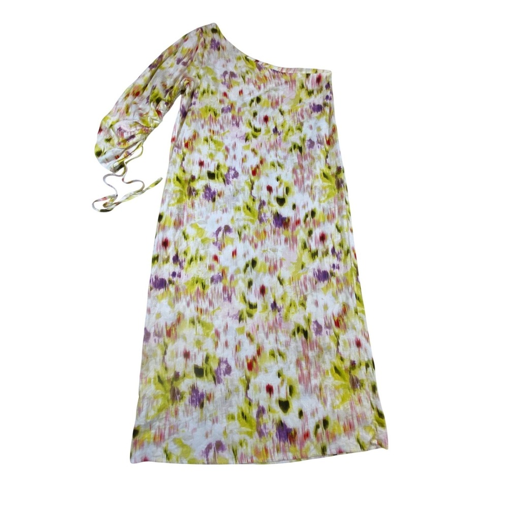 FUTURE COLLECTIVE GABRIELLA‎ KAREFA JOHNSON One Shoulder Maxi Dress Abstract M